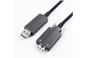 USB3.0 Industrial Camera Cable Micro-B Public Data Cable with Locking High Flexible Drag Chain Fiber AOC Connection