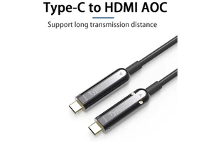30m USB C to USB C AOC Cable 10Gbps Active Optical Type C for Videoconferencia Camara Logitech Rally Smart Board Peru