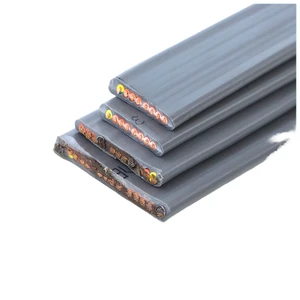 Oxygen-Free Pure Copper Elevator Cable Flat Connection Control Cable with Hybrid PVC Insulated and Sheathed Power Cables.
