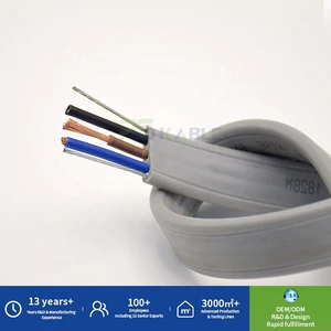 Custom TVVB2G Elevator Air Conditioning/Crane Flat Cable Tensile Wear-Resistant Waterproof Oil-Resistant Flexible Stranded PE