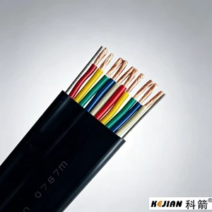 Flat Cable Can Be Customized H05VWH6-F PVC Insulated YFFB Mobile Flexible Flat Elevator Crane Cable 450/750V Rated Voltage