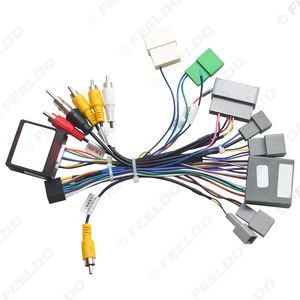 Car 16pin Power Cord Wiring Harness Adapter With Canbus for Mitsubishi Outlander/Pajero(07-08European) Installation Head Unit
