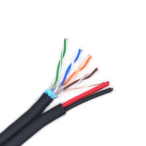 Outdoor UTP STP Pure copper elevator monitoring dedicated elevator dedicated network cable power double steel wire cat5 cable