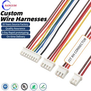 Wire Harness Original 2.5mm Pitch Female Wire Connector Custom 2 3 4 Pin Jst Xh 2.5 Cable Assembly Connector 10way Cables