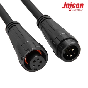 M16 2+3 Pin Hybrid Circular Connector Set 8A 125V IP67 Threaded Lock Waterproof Plug for Sensor Control