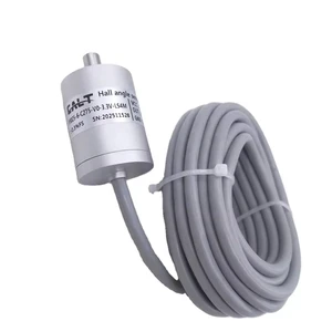 Angle Sensor Clockwise Hall Encoder 0-3.3V/0-5V/1-5V/0.5-4.5V/0-10V/1-10V/SPI/IIC 6mm Shaft IP67 with 4meters Cable P3025