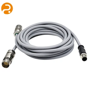 M23 M12 Circular Connector Cable Flexible PUR Wire IP67 Waterproof 300V DC/600V AC -40~+90 for Robot Servo Control