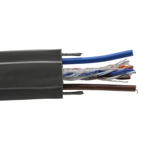 Unshielded UTP Cat5e Flat Lift Travel Elevator Cable for Cctv Camera