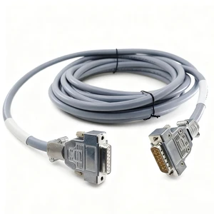 Custom High Flexibility Shielded Industrial Encoder Extension Cable DB15 Male/Female Connectors IP67 Rated Electronic
