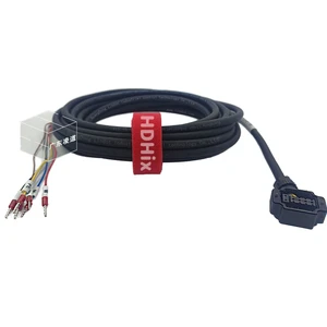 TAMAGAWA Compatible with Huichuan S630 S660 Servo Motor Power Brake Cable S6-L-B107-5.0-TTS PVC Jacket Insulation 220V IP65 1.5m
