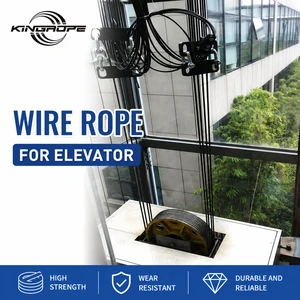 8X19S 6X19S+FC Galvanized Elevator Wire Rope Lifting Cable for High Rise Buildings