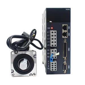 LICHUAN Servo Motor 400w 2500PPR 60mm Ac Servo Motor Driver Kit Wth Brake LCMT04L02NB-60M01330ZB+A4 Cnc Servos