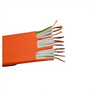 Jianglong Electric TVVB Flat Shielded Elevator Cable Crane Wire Copper Conductor Elevator Overhead Cable Twist Resistant