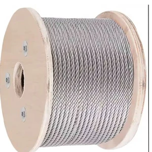 Udiya SS304/316 Stainless Steel Wire Rope & Cable 7*7 7*19 PVC Coated Highly Polished for Elevator/Fishing Applications