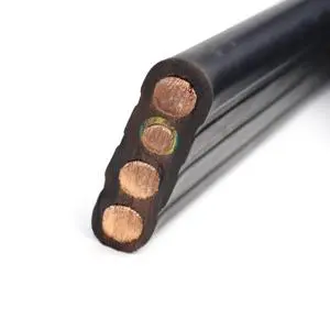 LIBIN YFFB 3*120+1*50 Stranded Copper High Quality Flexible Flat Elevator Lifting Cable Coil 300V/500V Special Elastomer