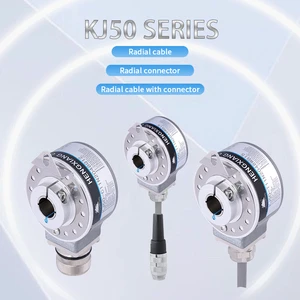 Single-turn Absolute Encoder with Parallel Gray KJ50 NPN PNP Interface 5bit-12bit Resolution 8/10/12/14/15mm Shaft for Motors