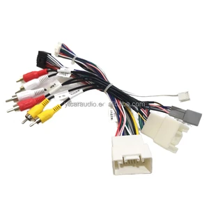 Mitsubishi Outlander Car Audio Wiring Harness 16pin Canbus Box Aftermarket Stereo Installation PVC Jacket Wire Adapter