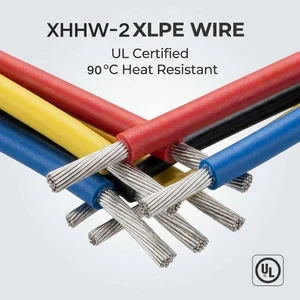 UL Certificated Custom OEM/ODM Wire XHHW-2 XLPE Insulation Single Core Electrical Cable for Outdoor Photovoltaic Installation