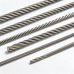 Low Stretch Compacted Stainless Steel Lift Cable 9x21 for High Rise Building Elevator Diameter 10 to 15mm