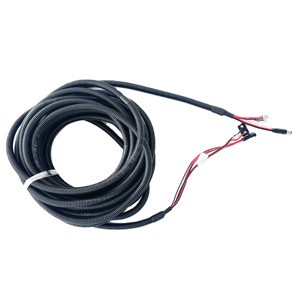 OEM Custom Fireplace Wire Loom DC 5.5X2.1 Male Plug Molex 2510 4p Cable Assembly And Wire Harness 9v Battery Holder