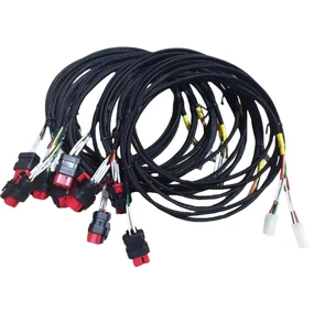 Customized Processing Smart Robot Wire Harness Servo Motor Cable PVC Jacket Bare Copper Conductor 12V IP65 Adapter Machines