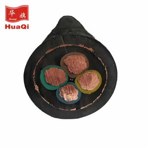 Huaqi Copper Tower Crane Cable Construction Elevator Passenger Hoist Cable CPE Jacket 5 Core ISO9001 for for Fortune 500