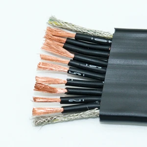 Elevator Flat Cable Electric Door Soft Flat Cable 2/3/4/5 Core 0.75/1/1.5/2.5/4/6 Mm2 Driving Flat Cable