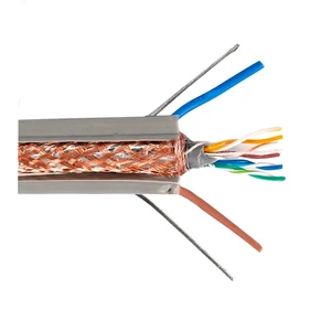 Bare Copper PE PVC Lift Traveling Flex Flat Cat5 Cat5e UTP Elevator Cable