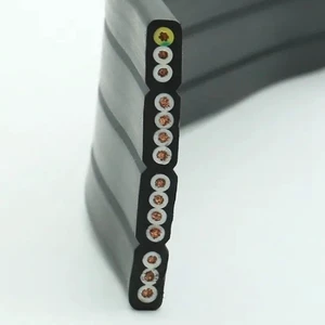 CE Certified Customised Multi-Core Flat Elevator Cable Solid Conductor Flat Travel Cable Used in Industrial Elevator Lift