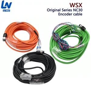 WSX NC30X New High Flex Servo Motor Extension Cable Encoder Feedback Wire Harness Power Signal Hybrid Motion Control Lead Long