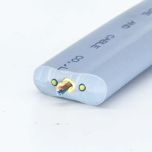 Flexible 4 Core Copper Conductor PVC Jacket CE/ROHS Certified G657A2 Fiber Type Flat Elevator Traveling Cable with Optical Fiber