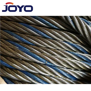 Elevator Rope,Ungalvanized 8X19S+FC for Elevator with Sisal Core Steel Wire Rope