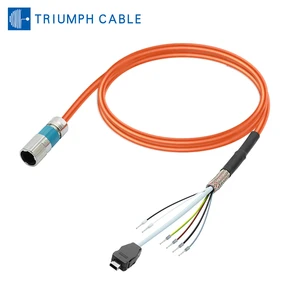 Custom Industrial Control Harness Solutions Servo Power Cable S210 Flexible Cable 6FX5002-8QN21 Single Cable Sleeve Data Cable
