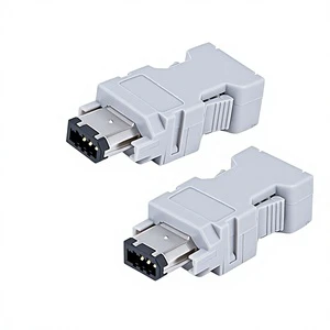 1394-6P Male Servo Plug Connector Self-Locking Encoder Cable Servo Drive Joint PBT Contact Industrial Use Bagged Boxed Packaging