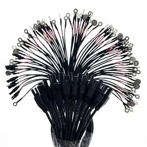 Shielded 30-Core Sensor Cable Assembly with M12 Connector for Factory Automation & Industrial Control Systems