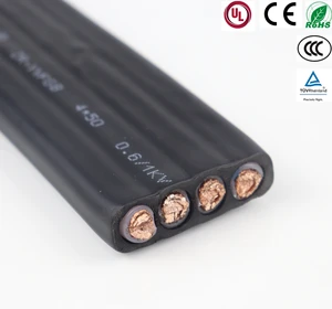 YFFB Stranded Copper Conductor Elevator Flat Belt Traction Coil Cable for Lifts Large Cranes Fast Shipments Flexible