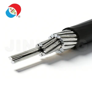JKLV 10kV Aluminum Core Overhead Cable Weather Resistant XLPE Insulated HV/LV Power Cable