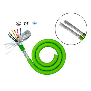 PVC Insulated 300/500V TRVVSP Cable Twisted Pair Shielded Flexible Drag Chain Cable Servo Encoder Cable 2-16 Cores