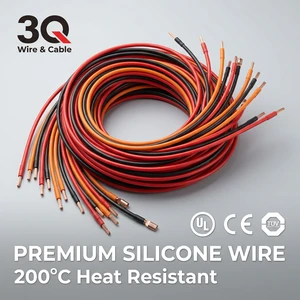 UL3122 Flexible Silicone Rubber Wire 200°C High Temp Tinned Copper Cable for UPS Data Center High Temperature Appliances