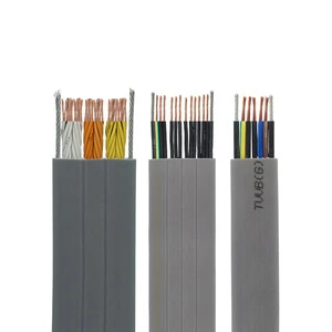 H05VVH6-F Elevator Travelling Cable 12 24 36 48 Cores Flat Lift Cable Cat5 Cat6