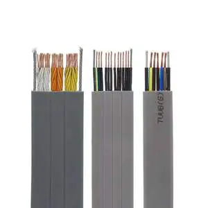 Elevator Cable Line TVVB/TVVBG/TVVBP Modern Elevator Flat Cable 1.5mm 2.5mm 4mm 6mm Flexible PVD Cable for Hospital & Hotel Use