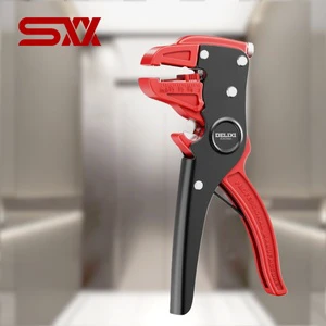 Adjustable Automatic Wire Stripper Cutter Crimper Duckbill Pliers with Storage Bag Elevator Maintenance Spare Parts