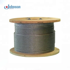 High Strength Modern Steel Wire Rope for Hotel Elevators & Lifts ISO 9001 Certified Johnson Brand
