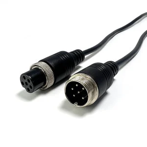 Custom GX16 6 Pin Waterproof Aviation Connector Cable Absolute Encoder Multi Channel Signal Line for Servo
