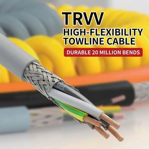 2-50 Core High Flexible Drag Chain Cable Trvv Trvvp Trvvsp 0.12-2.5mm² Control/Servo/Encoder Cable