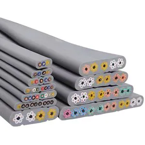 Shielded Flat Elevator Cable Hot Sale 4*CAT6 Elevator Lifts Parts Flat Travelling Cable