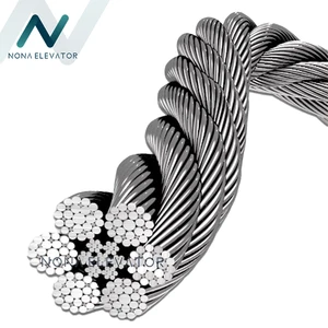 Affordable Price Elevator Parts Elevator Steel Wire Rope 8x19S-IWR 6/8/10/12mm Elevator Traction Cable