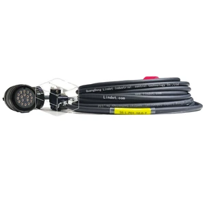 Compatible Huichuan Servo Explosion-Proof Motor Encoder Power Line Driver Wiring PVC Jacket IP65 Rated 220V Industrial Use 1.5m