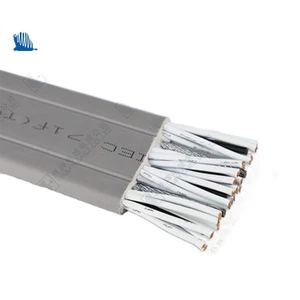 Elevator Cable Elevator Traveling TVVB P28X0.75+2X2PX0.75+CAT5E Flat Cable Power Elevator Wire With Steel Wire