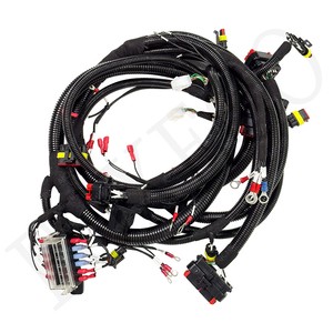 FOXECO Custom Professional Electric Automobile Main Inner Wiring Harness Tinned Copper Conductor IP67 Rating Adapter Connector
